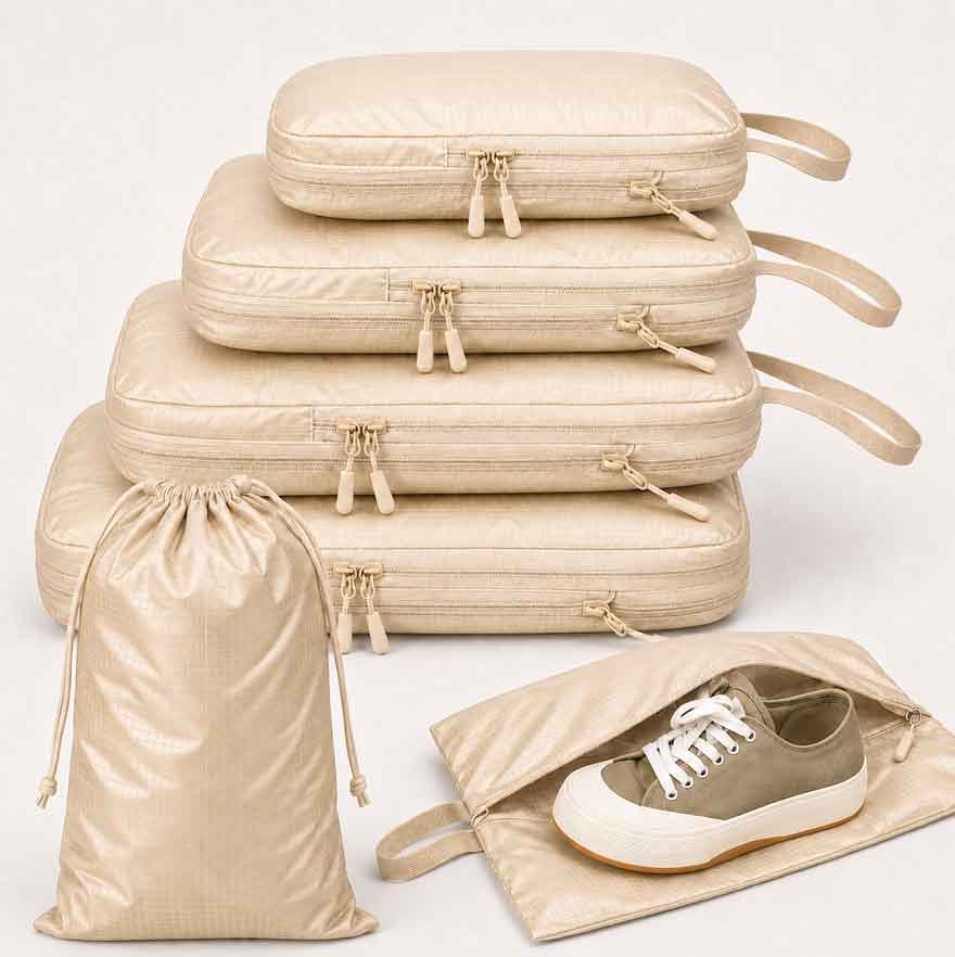 Set de rangement compressible pour valise – 6 pièces