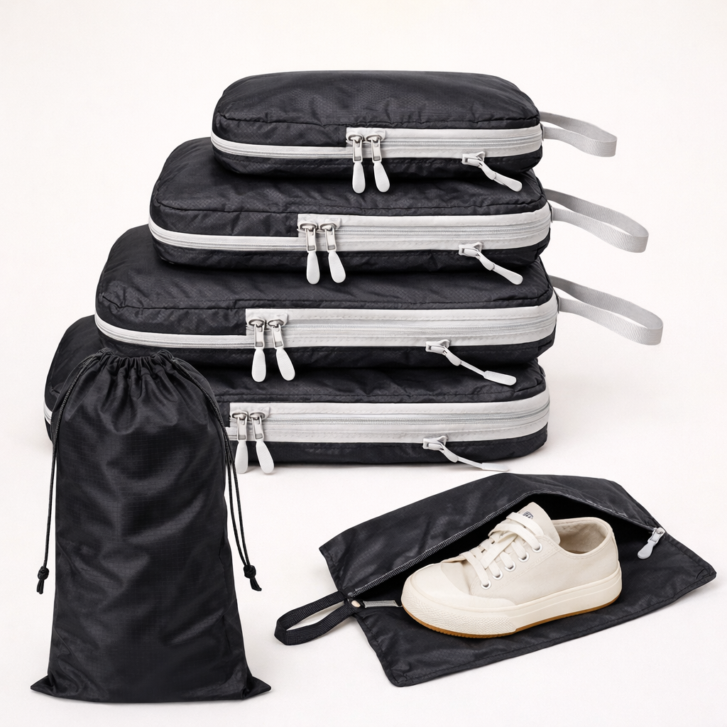 Set de rangement compressible pour valise – 6 pièces