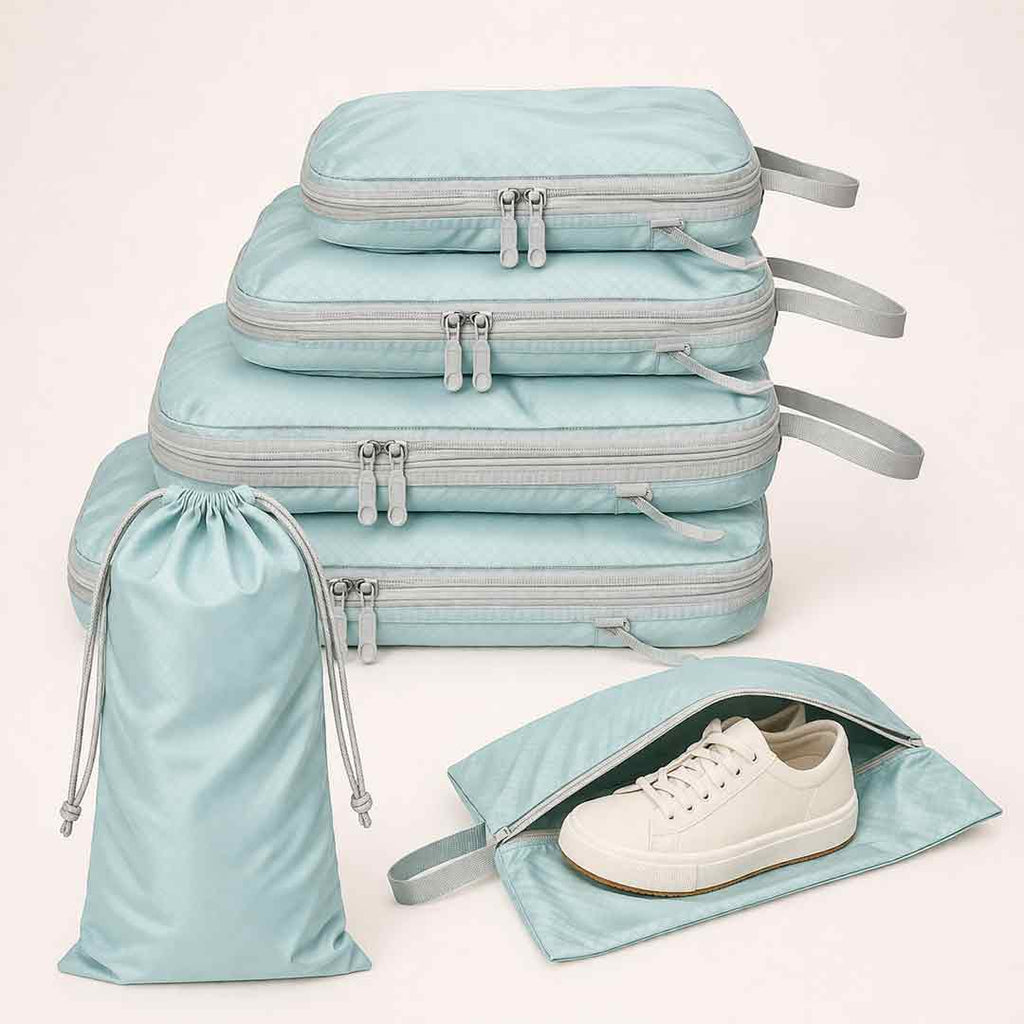 Set de rangement compressible pour valise – 6 pièces